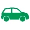 Icono de la silueta de un coche